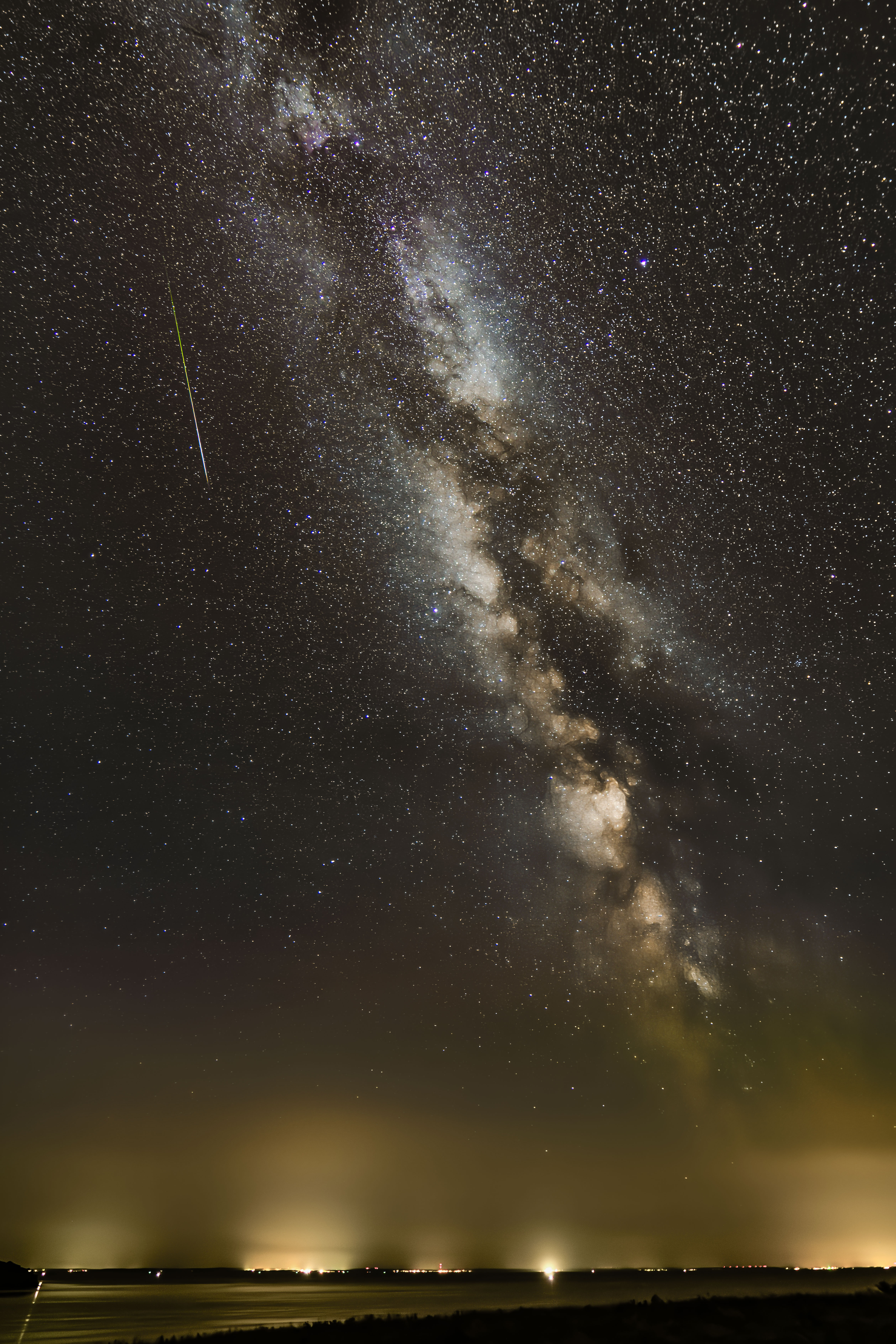 Sternschnuppe überm Rügischen Bodden